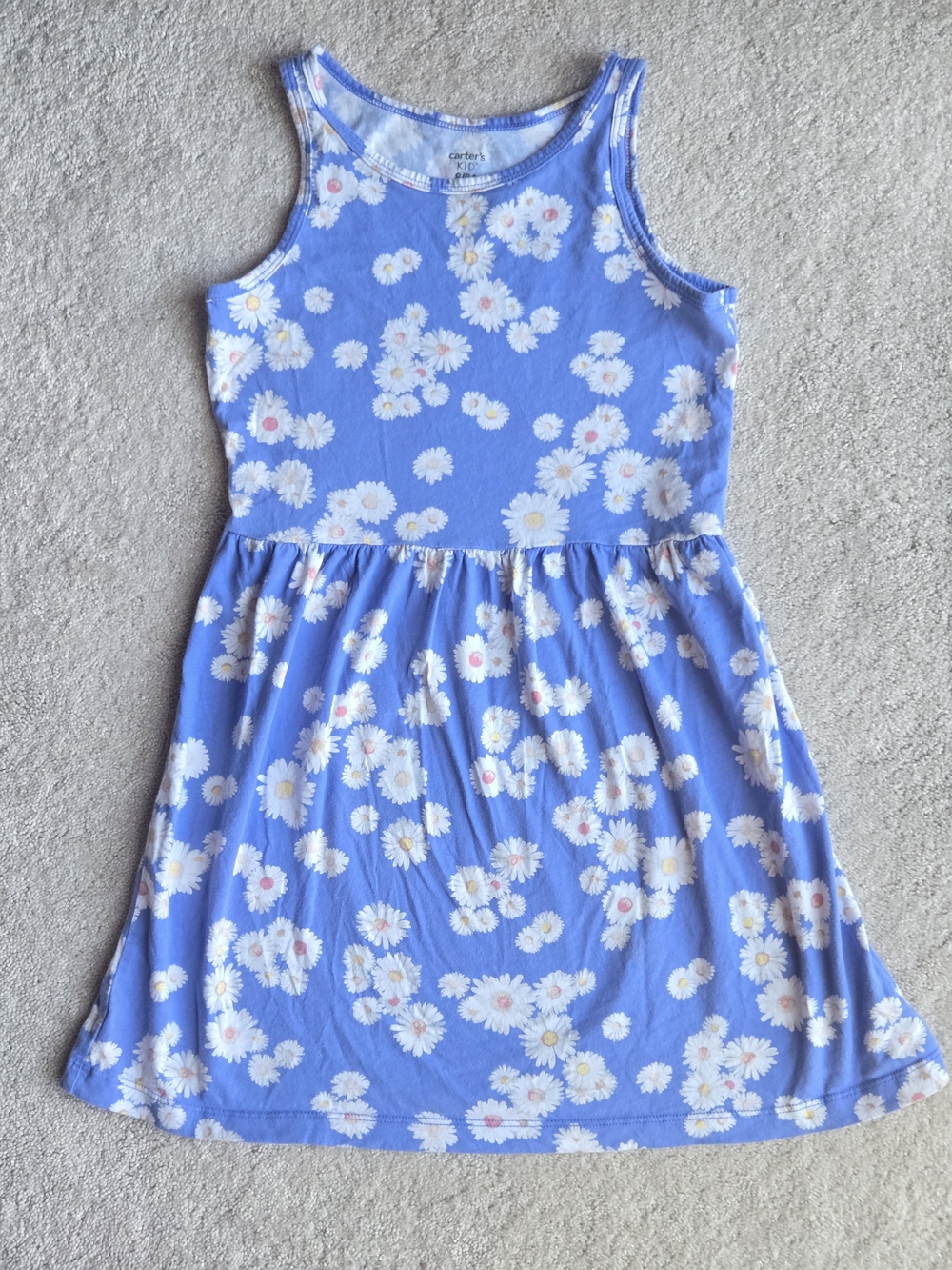 Carter's Blue Daisy Print Tank Dress for Kids
